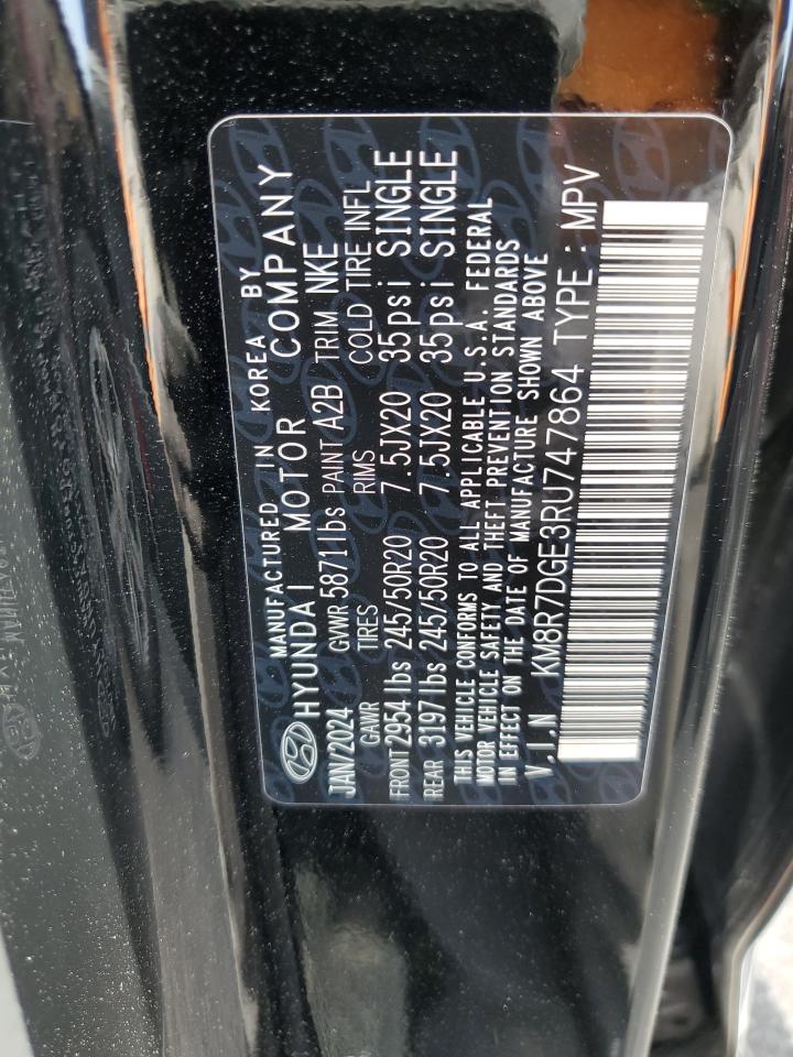 2024 HYUNDAI PALISADE CALLIGRAPHY VIN:KM8R7DGE3RU747864