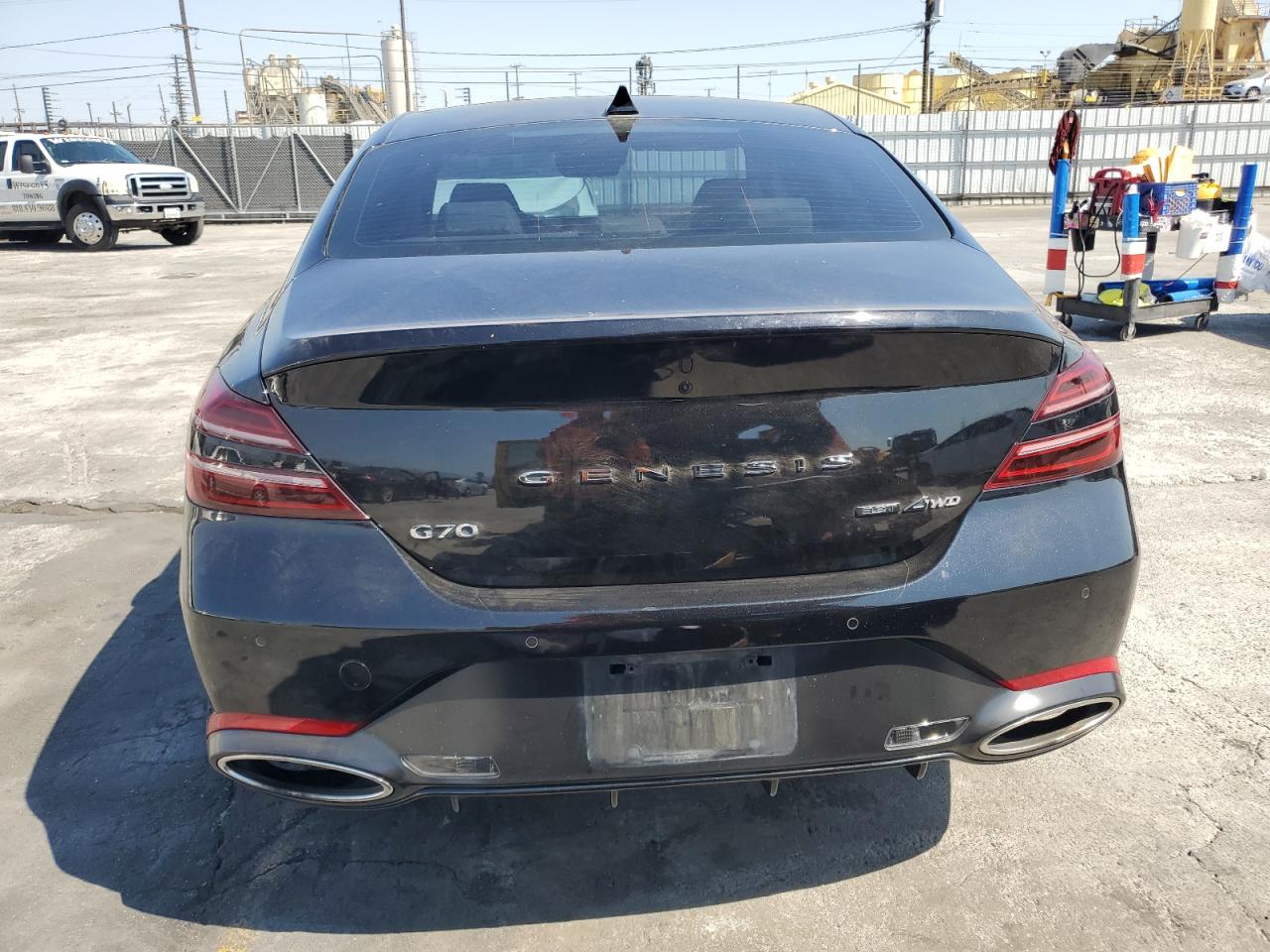 2022 GENESIS G70 BASE VIN:KMTG54TE2NU095029