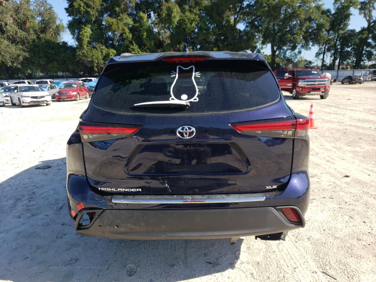 2022 TOYOTA HIGHLANDER XLE VIN:5TDGZRAH2NS130251