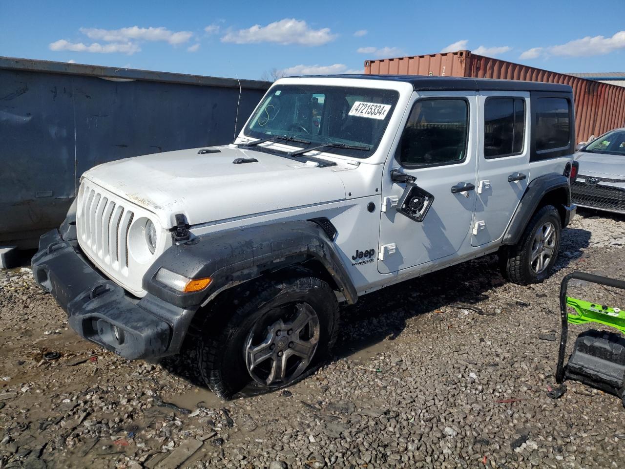 2022 JEEP WRANGLER UNLIMITED SPORT VIN:1C4HJXKN4NW249701