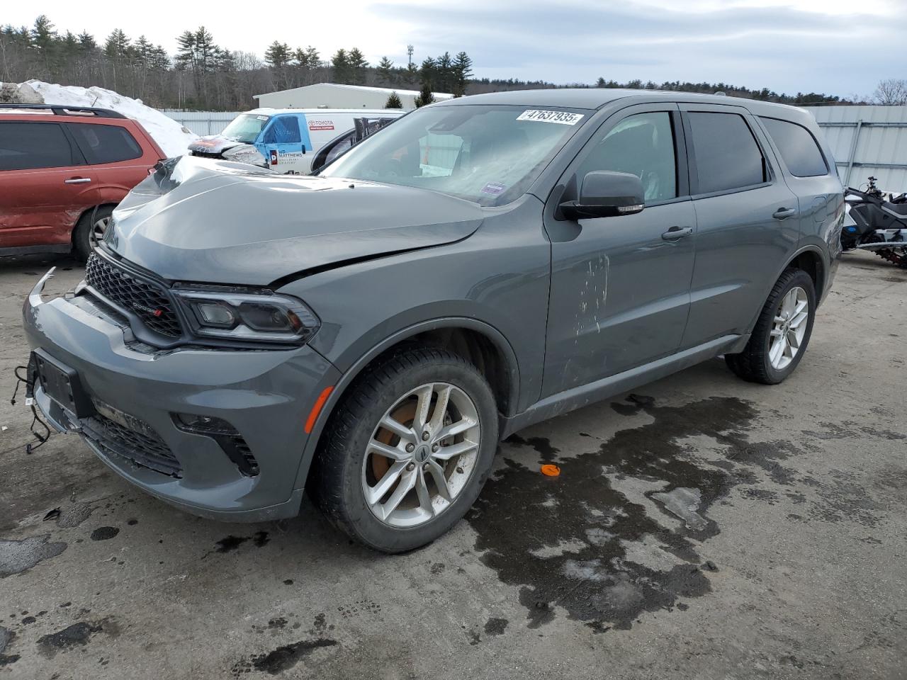 2022 DODGE DURANGO GT VIN:1C4RDJDGXNC183759