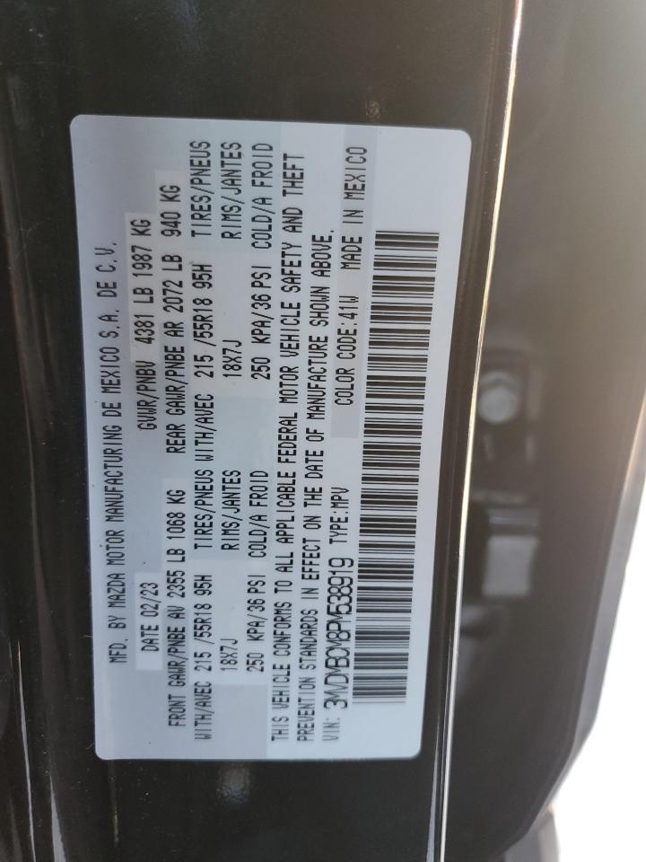 2023 MAZDA CX-30 PREFERRED VIN:3MVDMBCM8PM538919