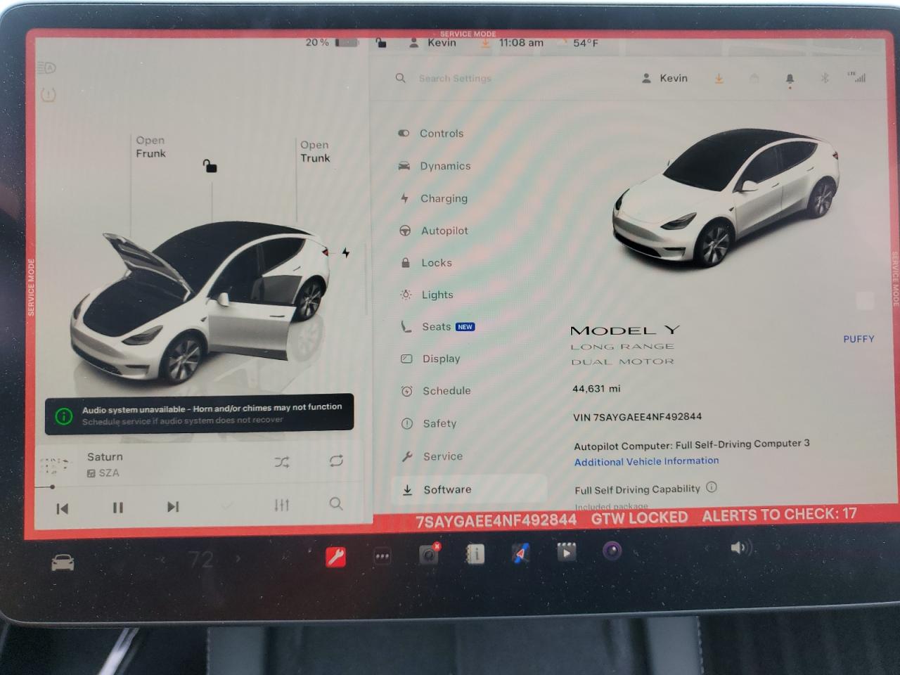 2022 TESLA MODEL Y  VIN:7SAYGAEE4NF492844