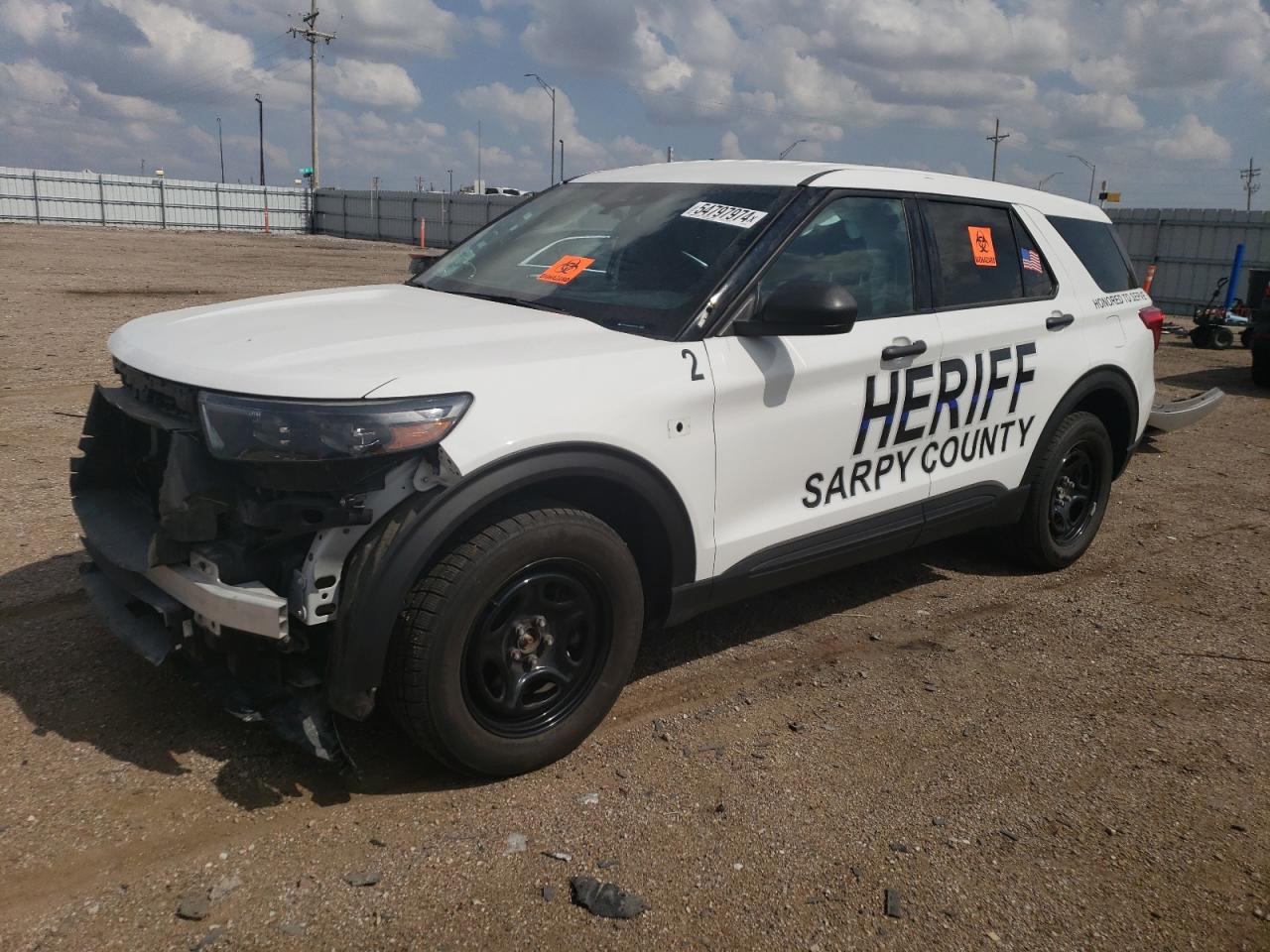 2022 FORD EXPLORER POLICE INTERCEPTOR VIN:1FM5K8AB6NGA99738