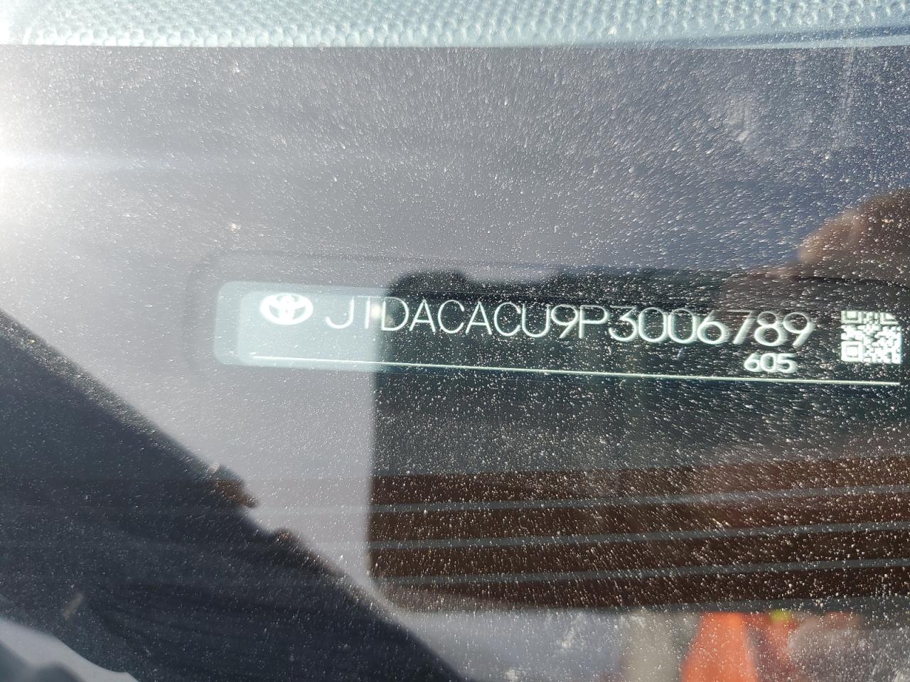2023 TOYOTA PRIUS PRIME SE VIN:JTDACACU9P3006789