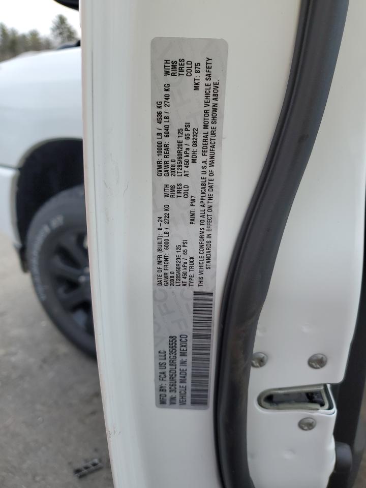 2024 RAM 2500 BIG HORN VIN:3C6UR5DL8RG356558