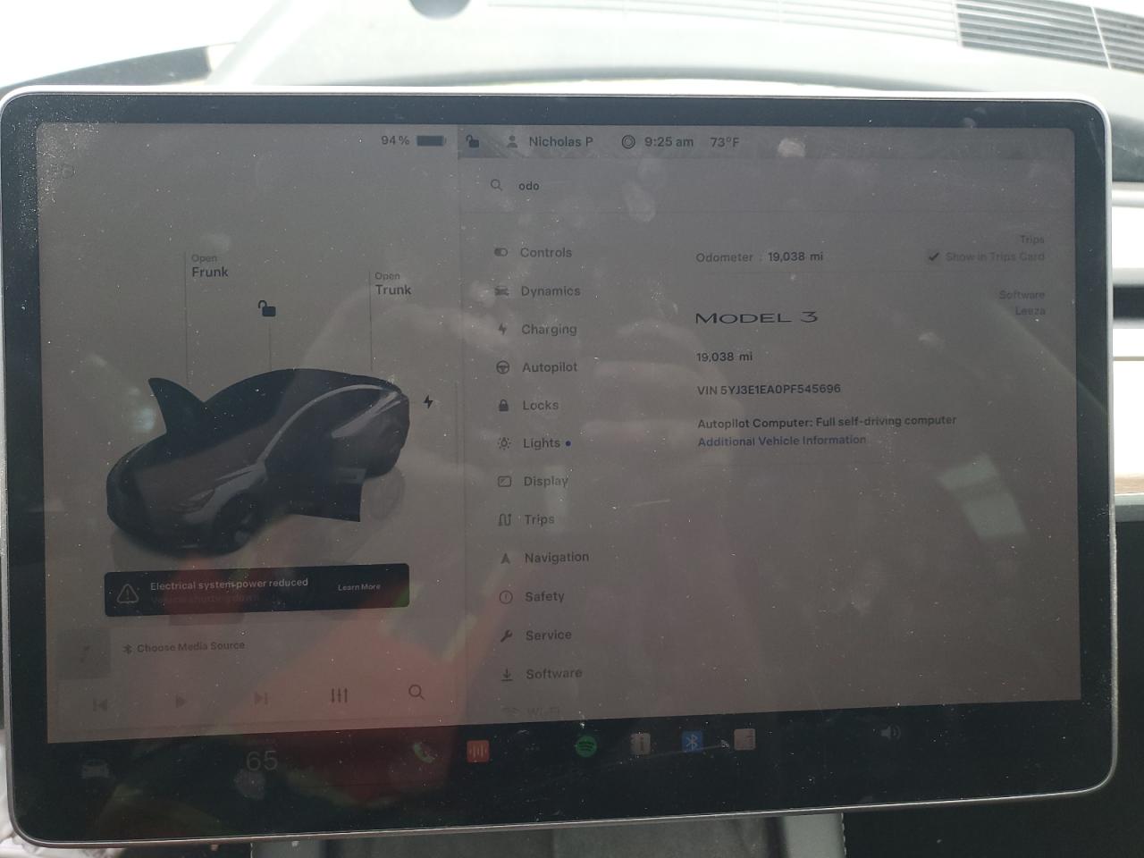 2023 TESLA MODEL 3  VIN:5YJ3E1EA0PF545696
