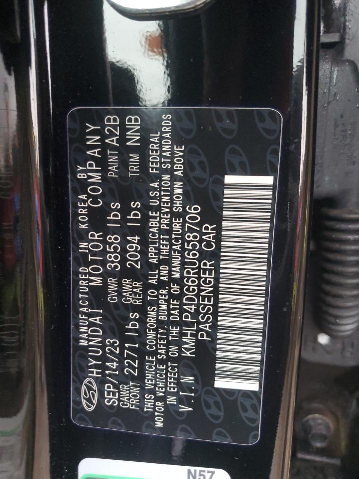 2024 HYUNDAI ELANTRA LIMITED VIN:KMHLP4DG6RU658706