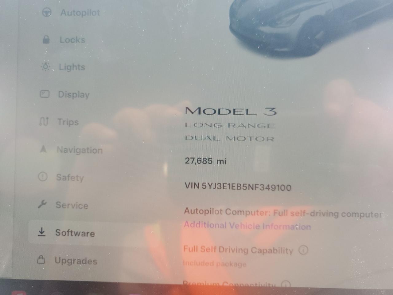 2022 TESLA MODEL 3  VIN:5YJ3E1EB5NF349100