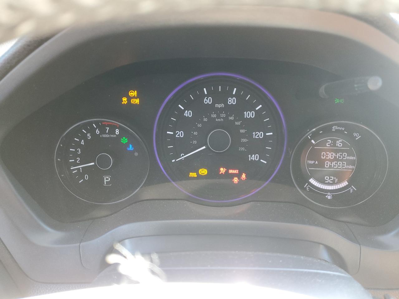 2022 HONDA HR-V SPORT VIN:3CZRU5H18NM710137