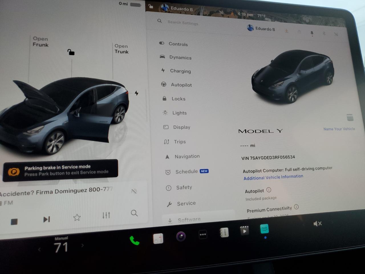 2024 TESLA MODEL Y  VIN:7SAYGDED3RF056534