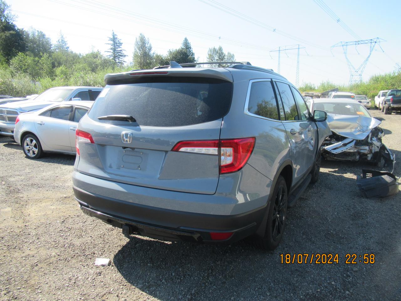 2022 HONDA PILOT SE VIN:5FNYF6H28NB033878