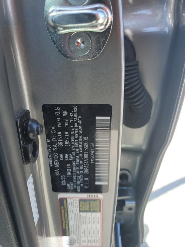 2023 KIA RIO LX VIN:3KPA24AD8PE568098
