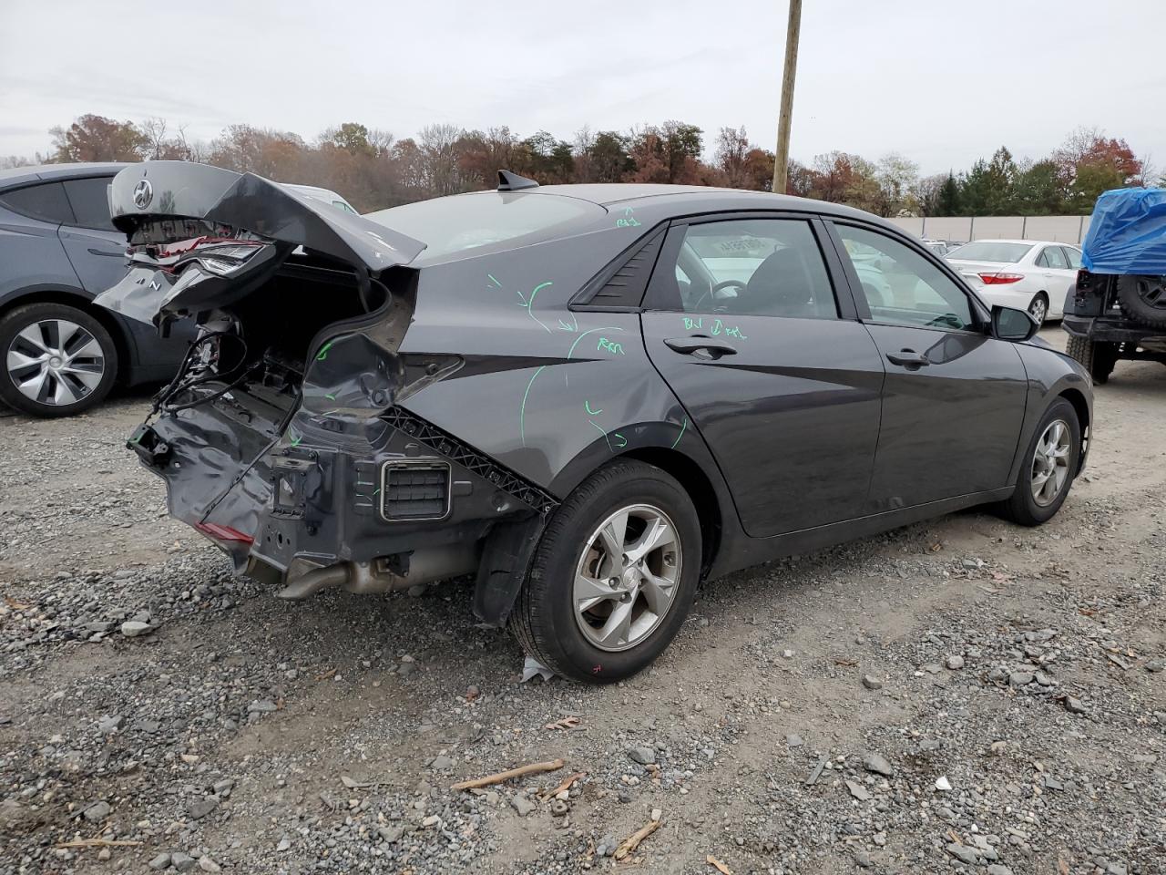 2022 HYUNDAI ELANTRA SE VIN:5NPLL4AG5NH081708