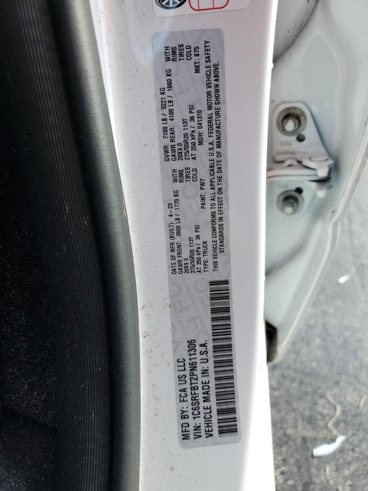 2023 RAM 1500 BIG HORN/LONE STAR VIN:1C6SRFBT2PN611306