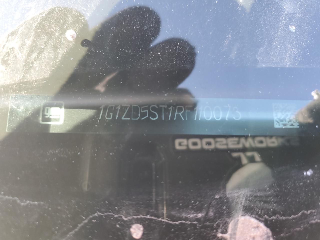 2024 CHEVROLET MALIBU LT VIN:1G1ZD5ST1RF110073