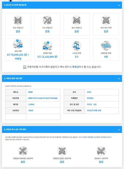 2019 BMW 420 WBA4S3100KAG50309 VIN:WBA4S3100KAG50309