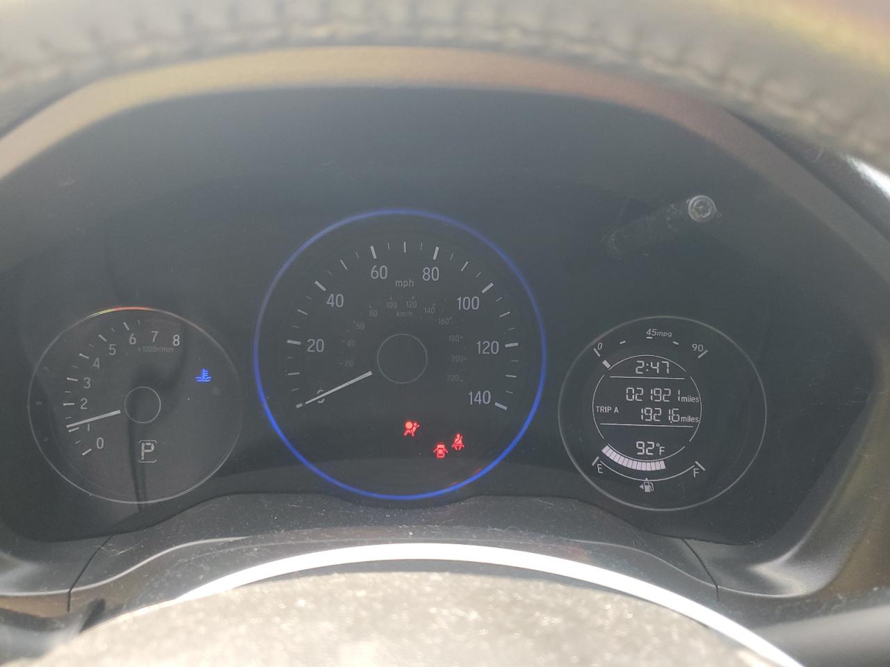 2022 HONDA HR-V SPORT VIN:3CZRU6H17NM735102