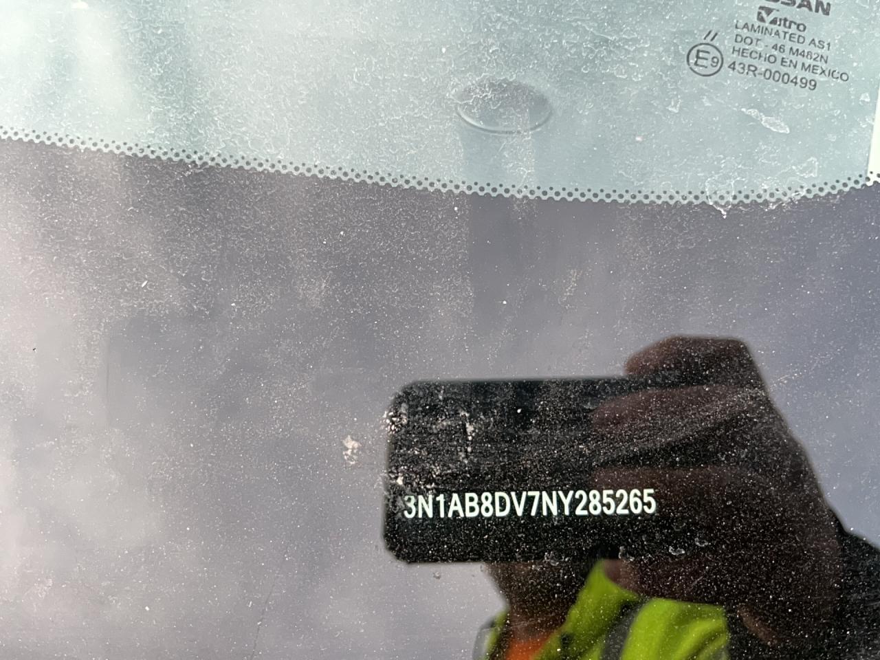 2022 NISSAN SENTRA SR VIN:3N1AB8DV7NY285265