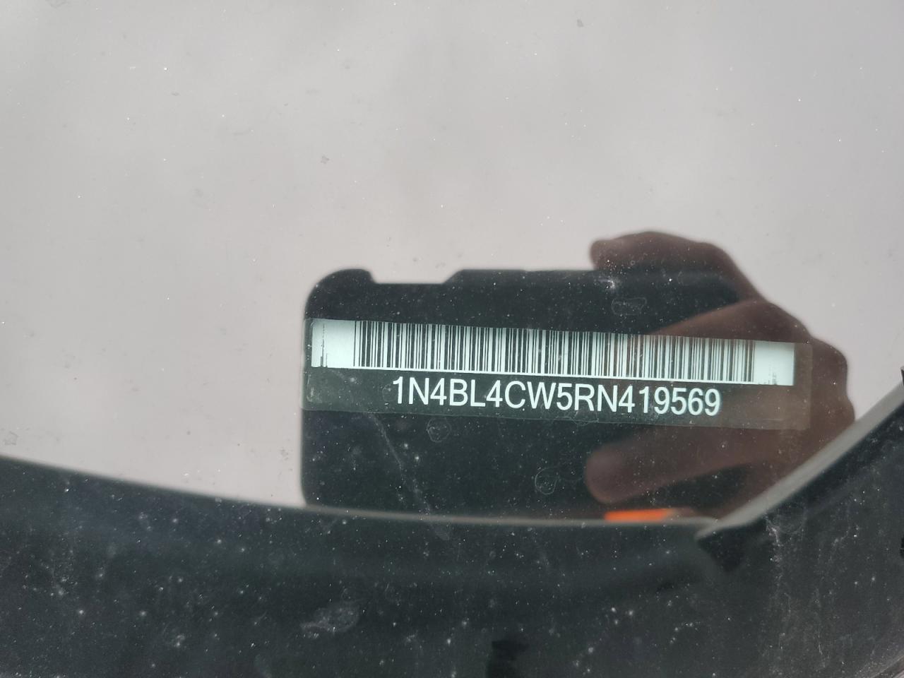 2024 NISSAN ALTIMA SR VIN:1N4BL4CW5RN419569