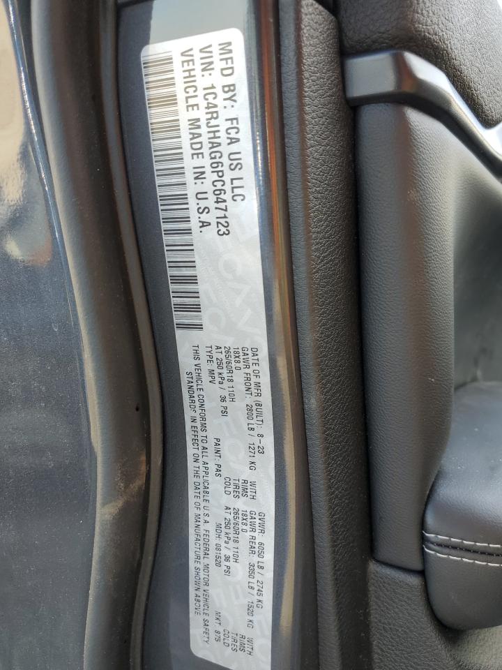 2023 JEEP GRAND CHEROKEE LAREDO VIN:1C4RJHAG6PC647123