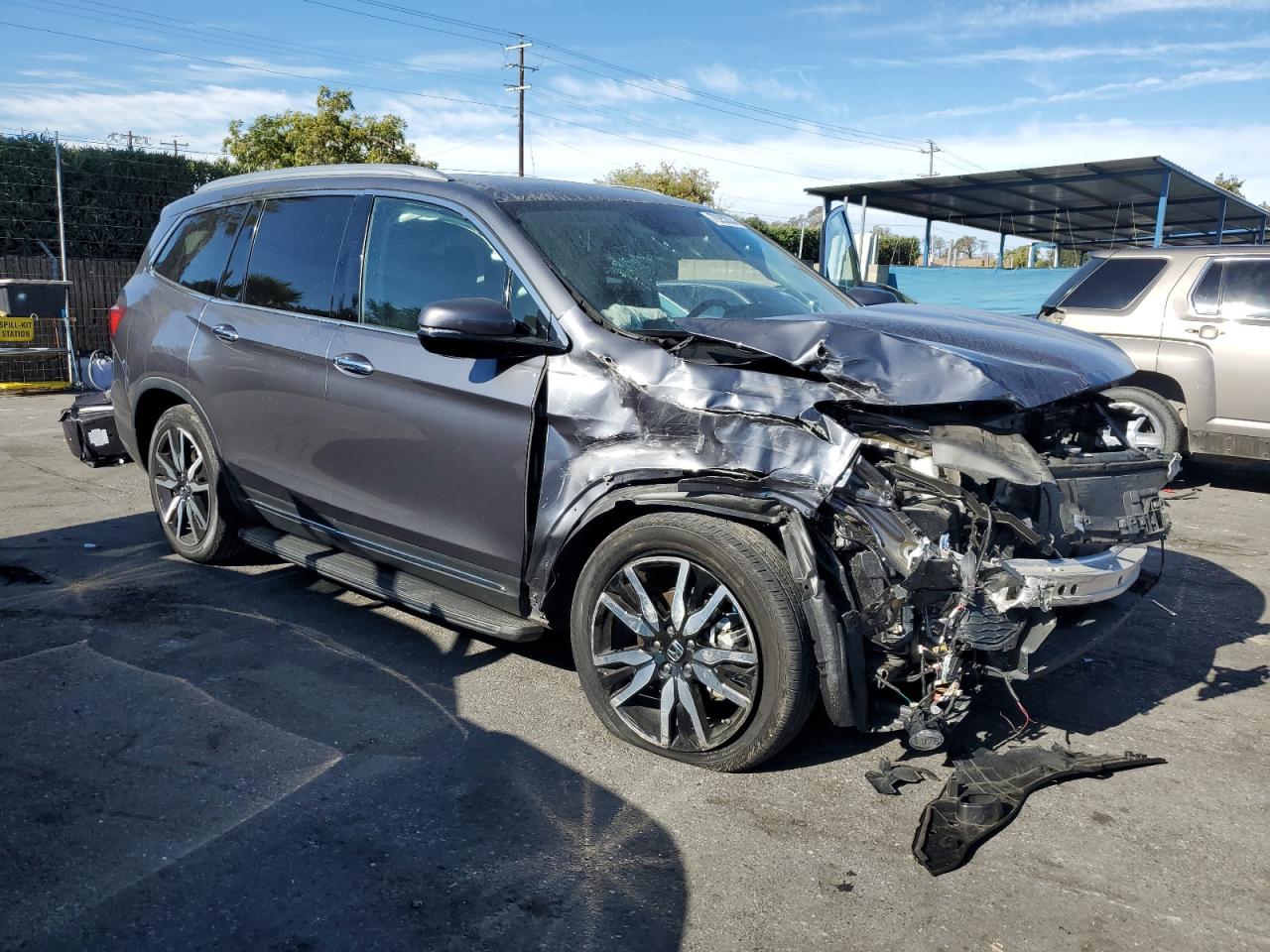 2022 HONDA PILOT TOURING VIN:5FNYF5H63NB029735