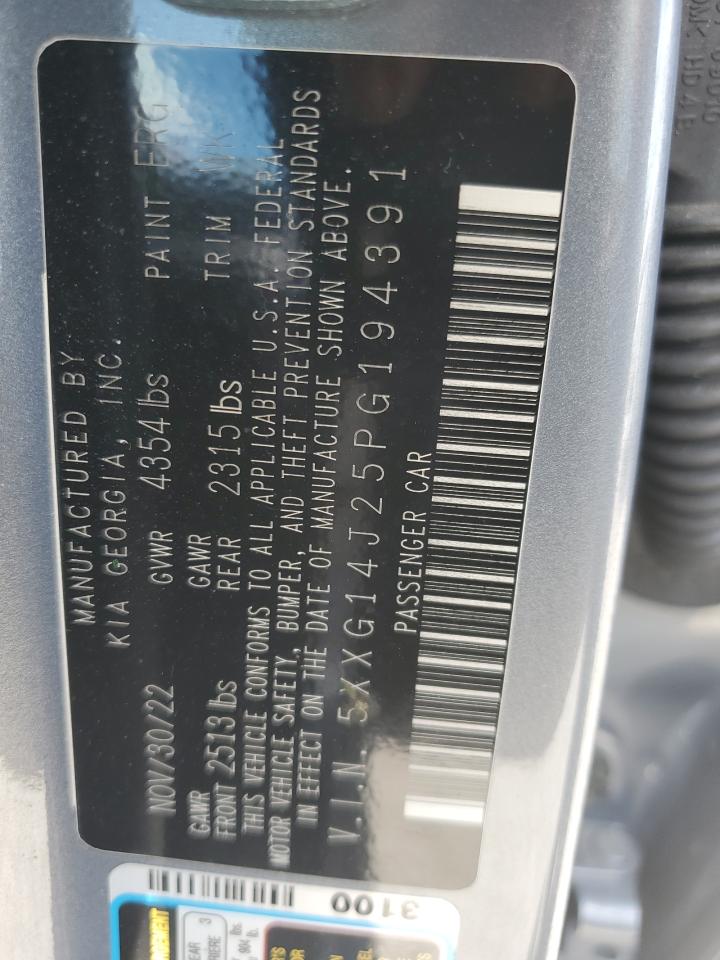 2023 KIA K5 LXS VIN:5XXG14J25PG194391