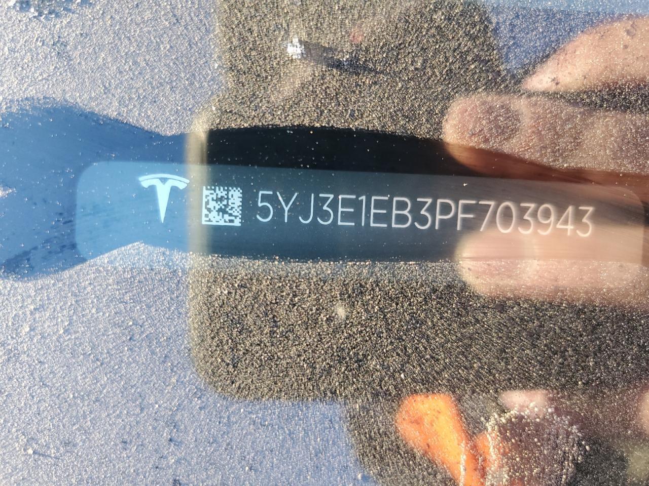 2023 TESLA MODEL 3  VIN:5YJ3E1EB3PF703943
