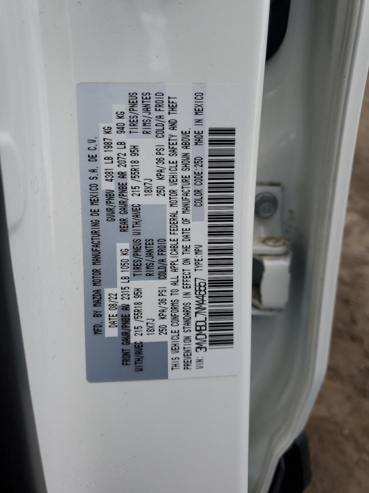 2022 MAZDA CX-30 PREMIUM VIN:3MVDMBDL7NM446557
