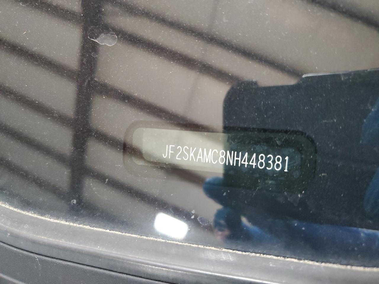 2022 SUBARU FORESTER WILDERNESS VIN:JF2SKAMC8NH448381