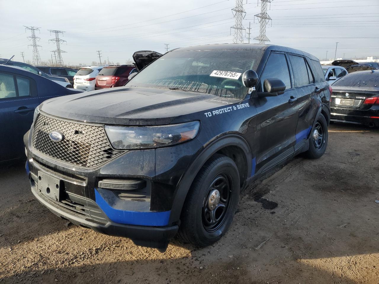 2022 FORD EXPLORER POLICE INTERCEPTOR VIN:1FM5K8AB3NGB75500