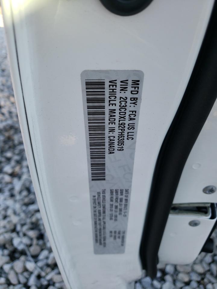 2023 DODGE CHARGER SRT HELLCAT VIN:2C3CDXL92PH630519