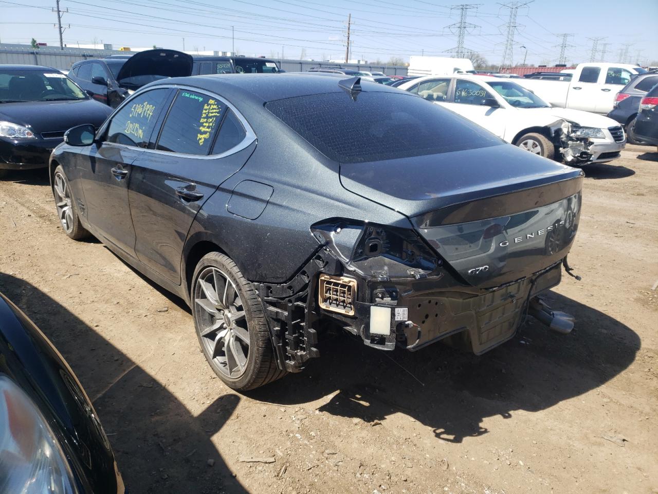 2022 GENESIS G70 BASE VIN:KMTG34TAXNU088980