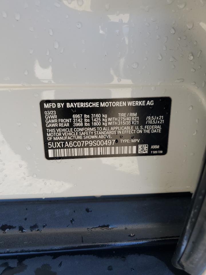 2023 BMW X5 XDRIVE45E VIN:5UXTA6C07P9S00497