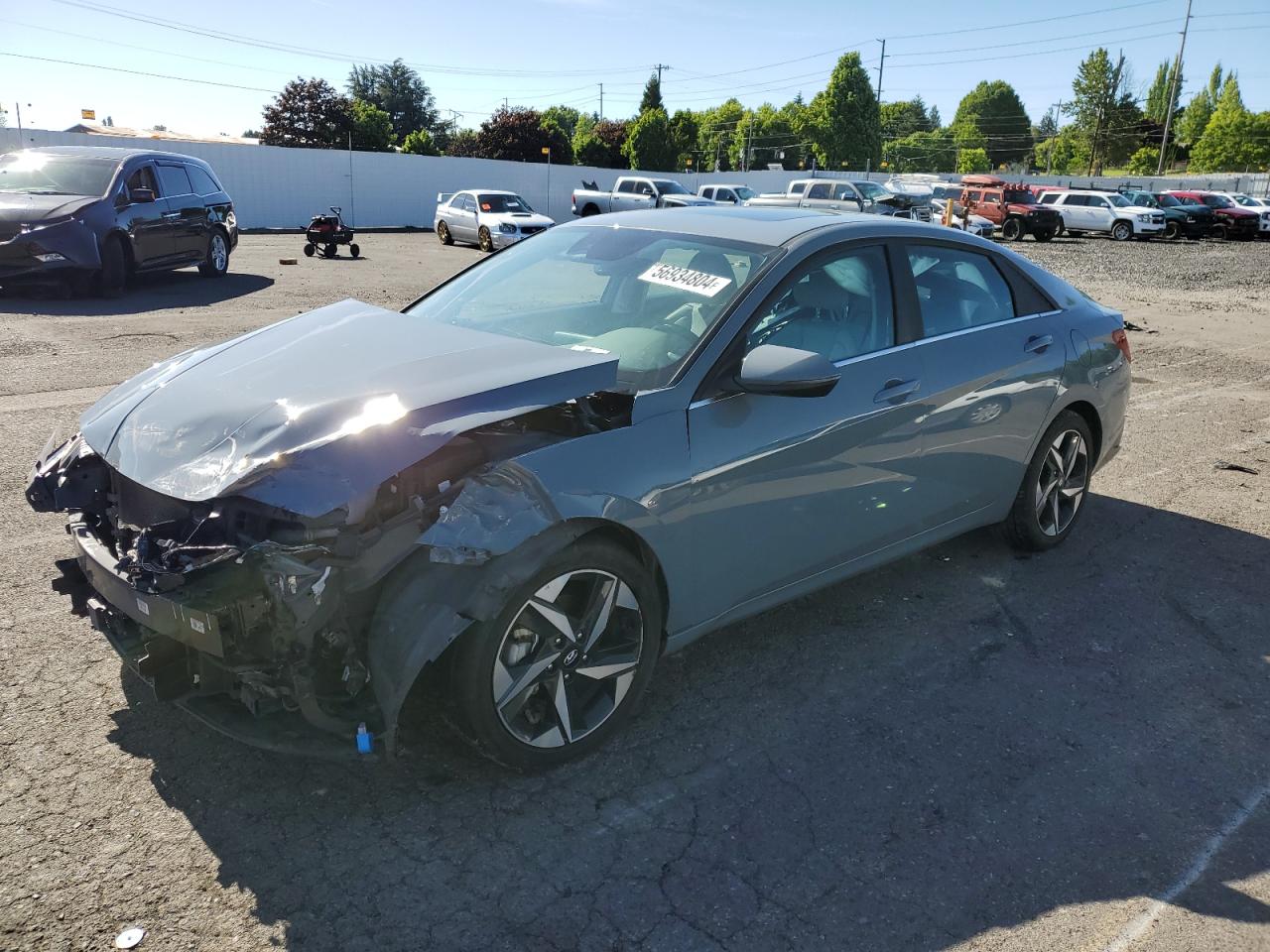 2023 HYUNDAI ELANTRA LIMITED VIN:KMHLN4AJ0PU033334