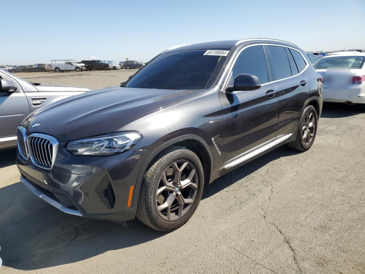 2022 BMW X3 SDRIVE30I VIN:5UX43DP09N9M44520