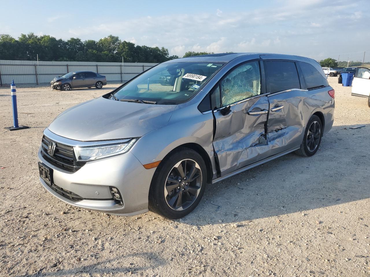 2022 HONDA ODYSSEY ELITE VIN:5FNRL6H93NB014701