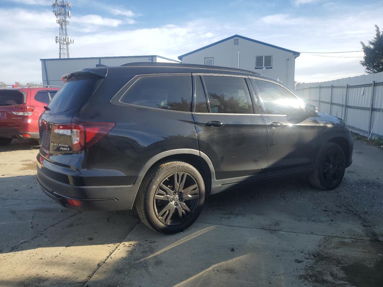 2022 HONDA PILOT BLACK VIN:5FNYF6H76NB000213