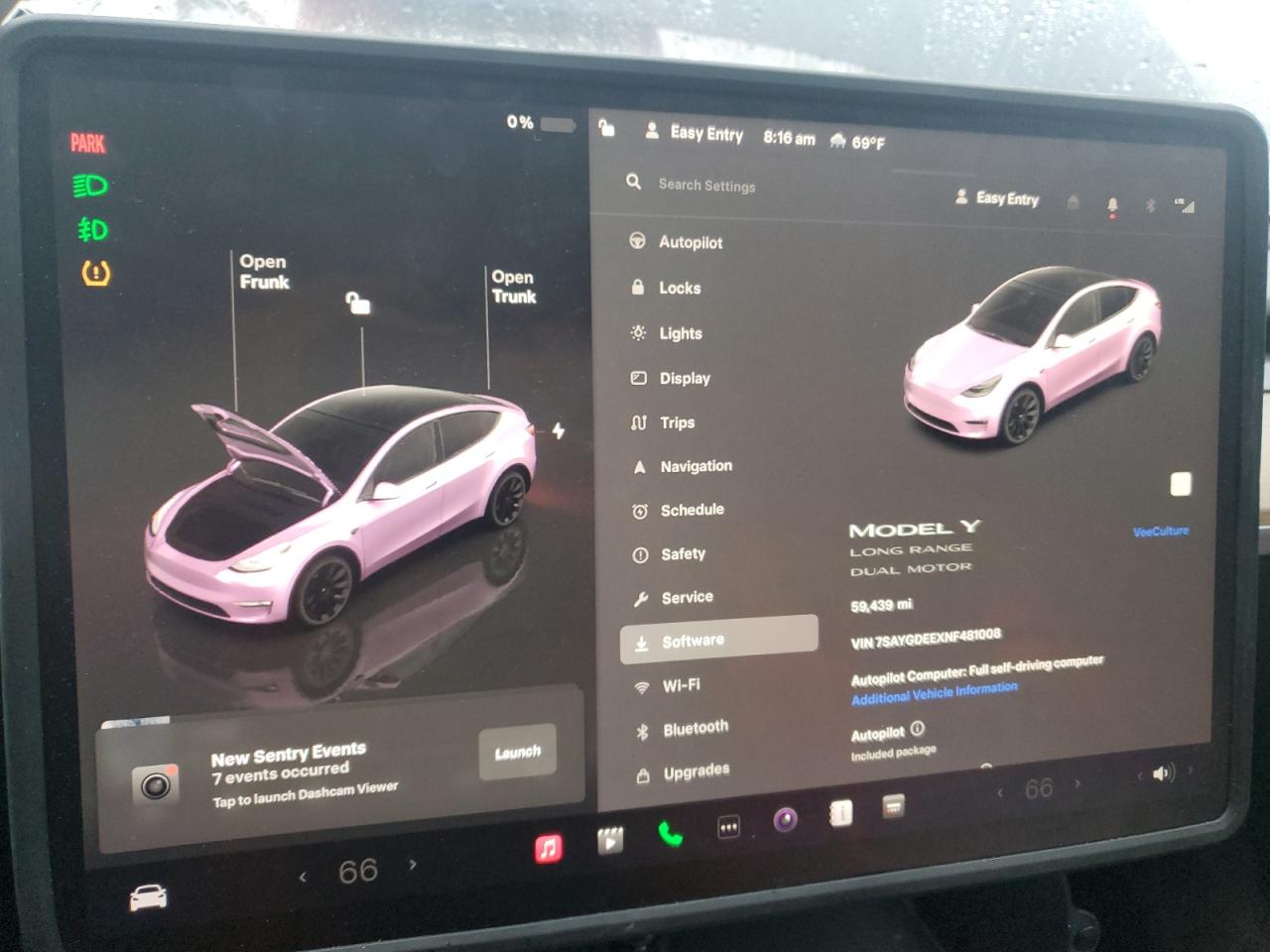2022 TESLA MODEL Y  VIN:7SAYGDEEXNF481008