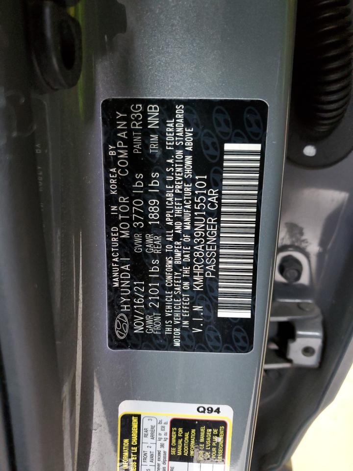 2022 HYUNDAI VENUE SEL VIN:1FMZU62K13UB21870