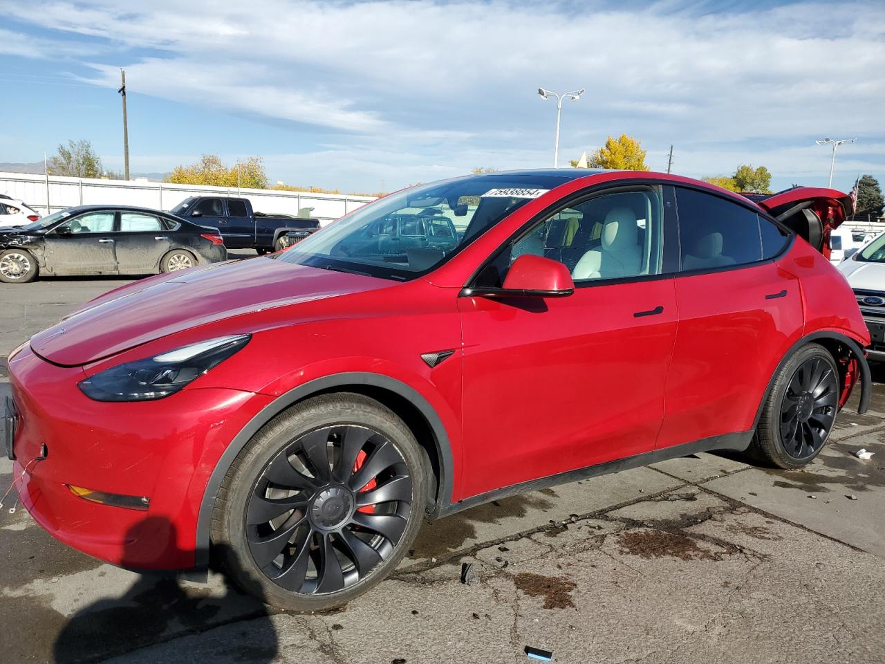 2022 TESLA MODEL Y  VIN:7SAYGDEF4NF547187