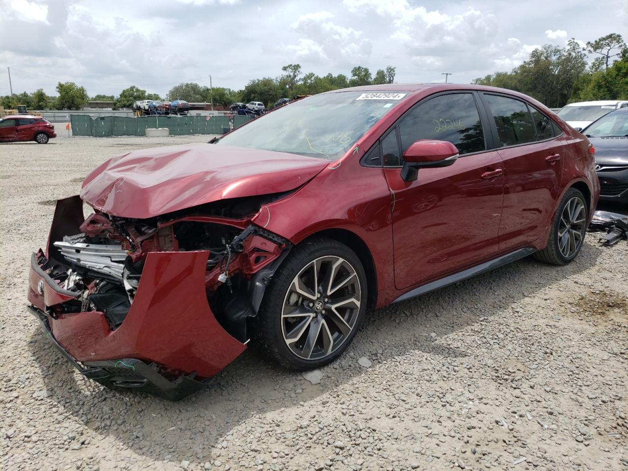 2022 TOYOTA COROLLA SE VIN:5YFP4MCE8NP130624