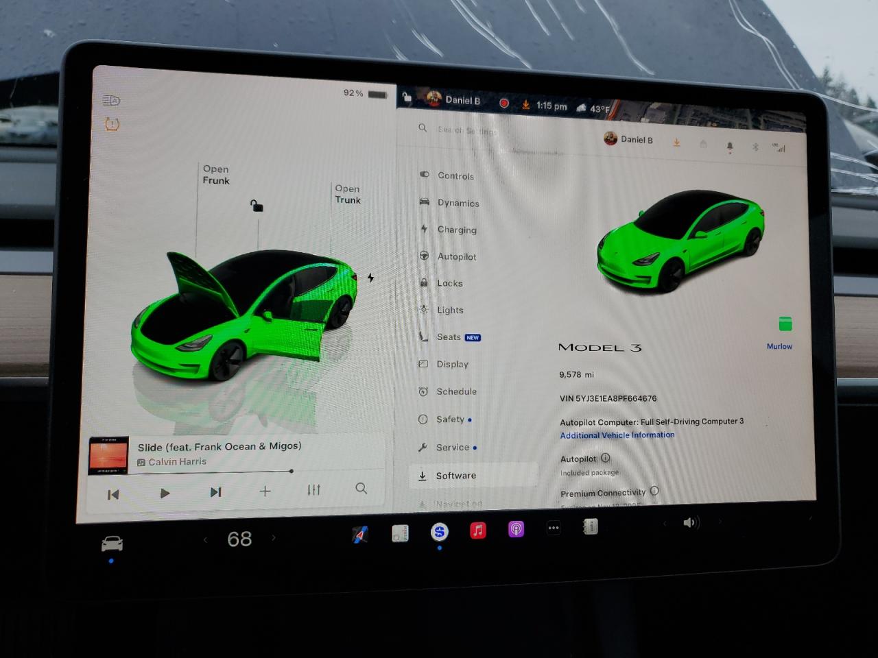 2023 TESLA MODEL 3  VIN:5YJ3E1EA8PF664676