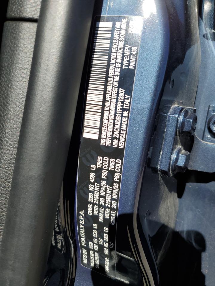 2023 JEEP RENEGADE LATITUDE VIN:ZACNJDB11PPP12907