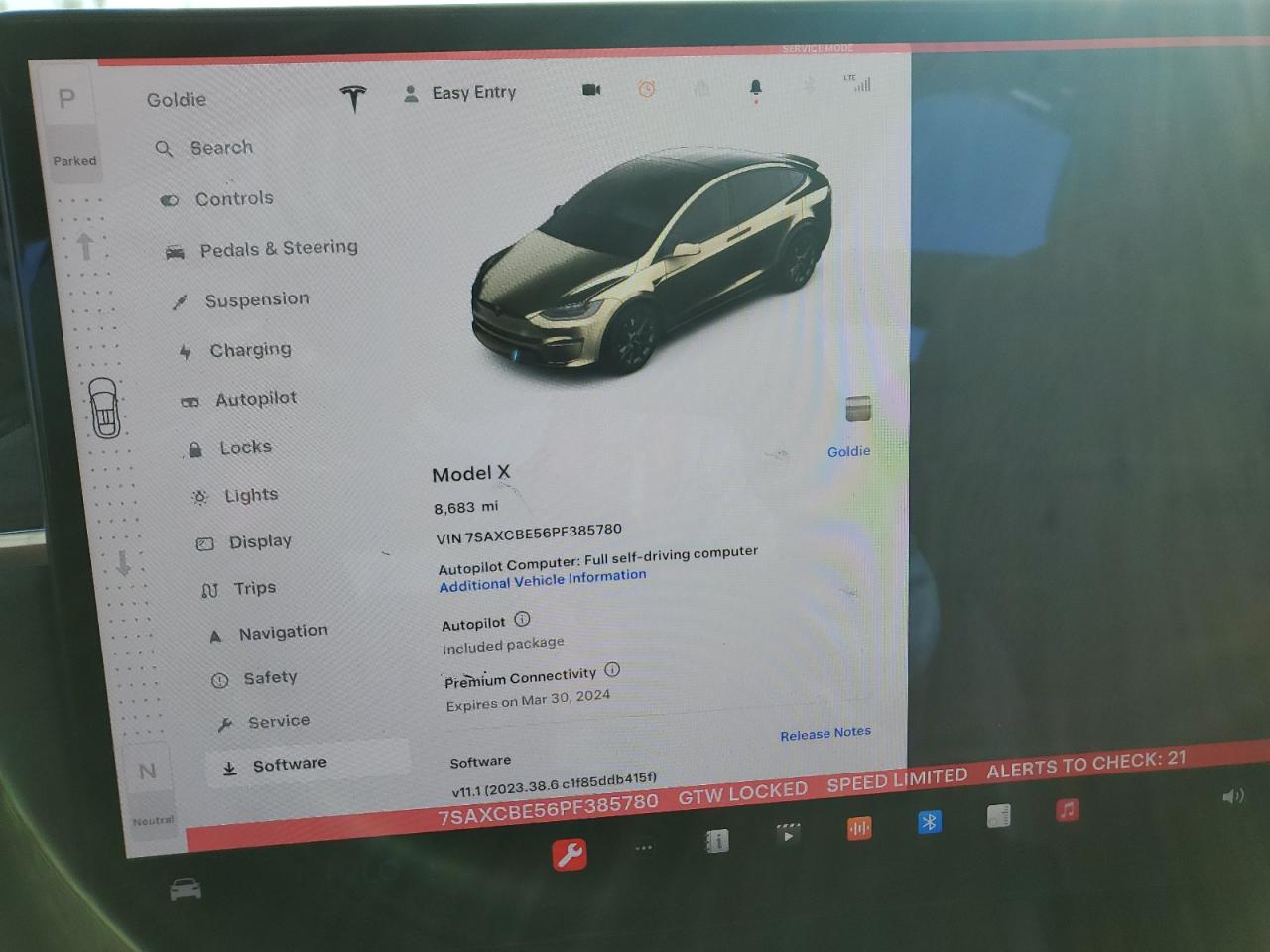 2023 TESLA MODEL X  VIN:1N4AL3APXEC273161