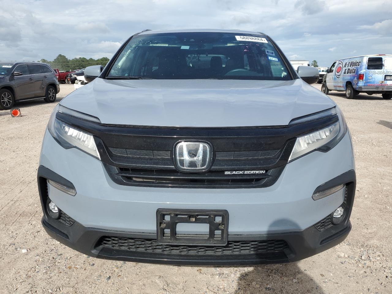 2022 HONDA PILOT BLACK VIN:5FNYF6H79NB086830