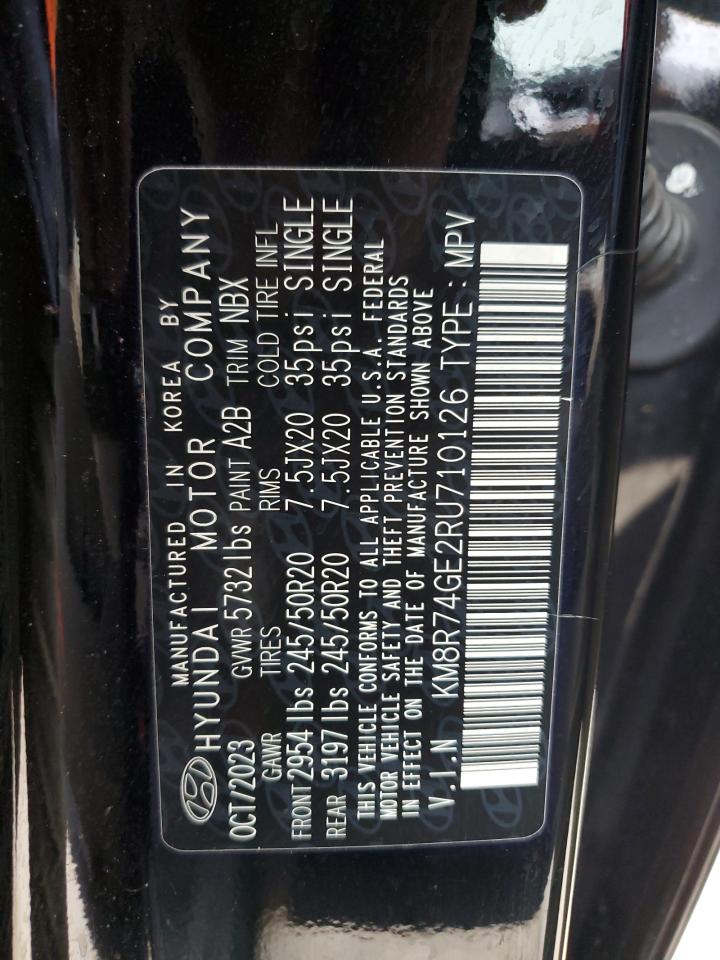 2024 HYUNDAI PALISADE CALLIGRAPHY VIN:KM8R74GE2RU710126