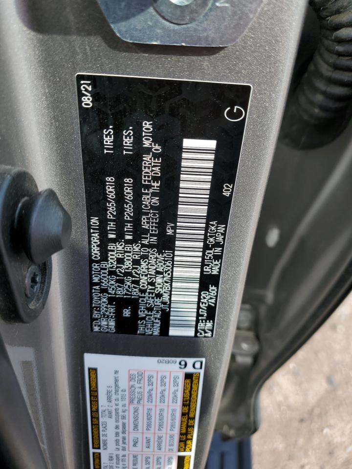 2022 LEXUS GX 460 VIN:JTJAM7BX7N5306101