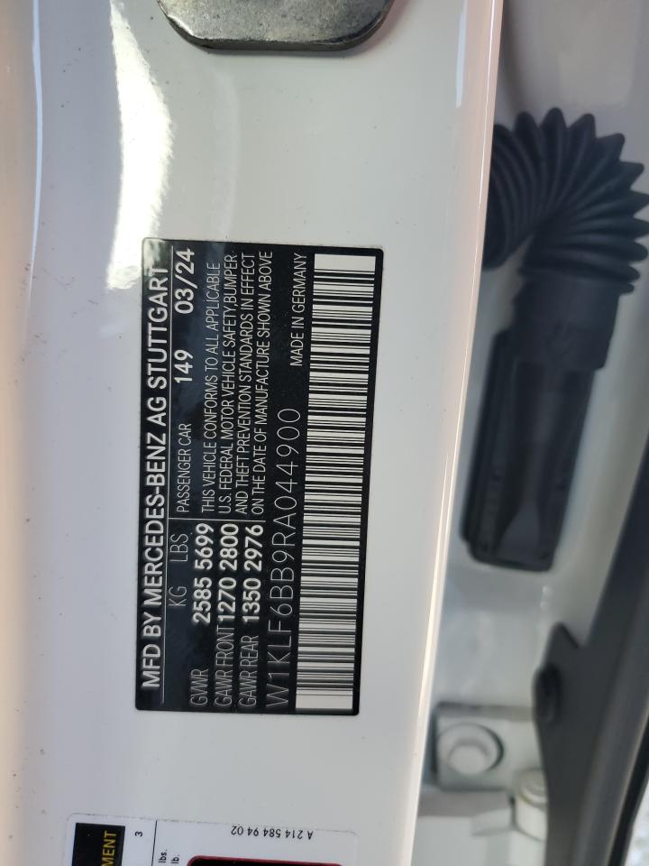 2024 MERCEDES-BENZ E 450 4MATIC VIN:W1KLF6BB9RA044900