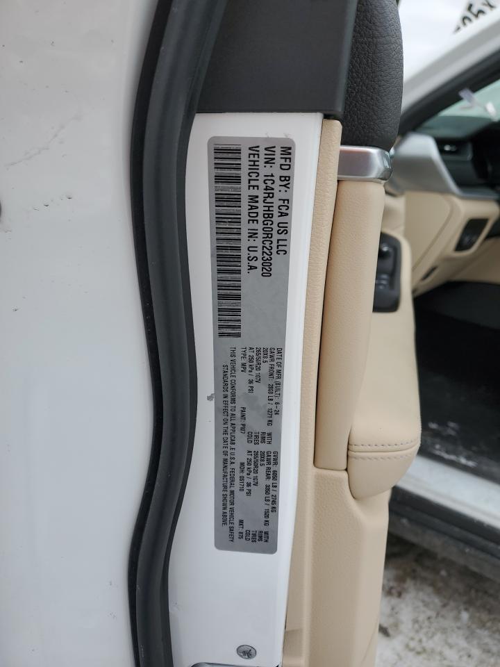 2024 JEEP GRAND CHEROKEE LIMITED VIN:1C4RJHBG0RC223020